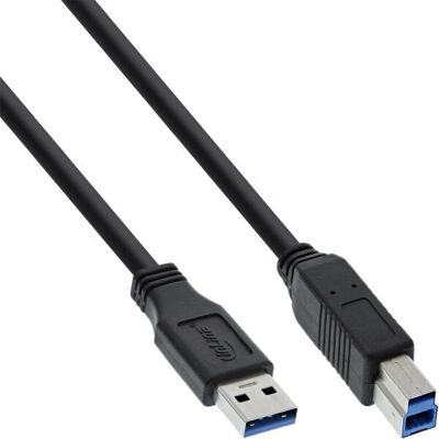 InLine USB-kábel 2m Fekete - USB 3.2 Gen 1 (3.1 Gen 1) Type A-tól B-ig InLine USB-kábel 2m Fekete - USB 3.2 Gen 1 (3.1 Gen 1) Type A-tól B-ig