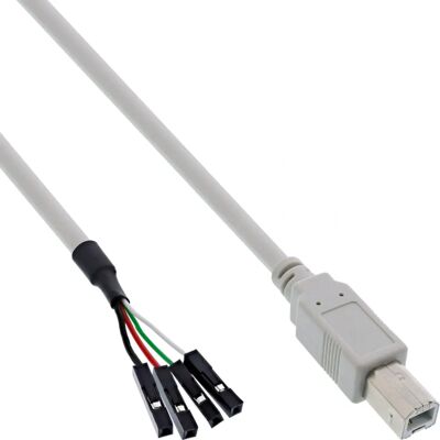 Cavo USB InLine 33440D - 0,4 m Beige - USB 2.0 Tipo B Cavo USB InLine 33440D - 0,4 m Beige - USB 2.0 Tipo B