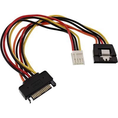 InLine 29691 Internt strömkabel - SATA 15-Pin - 0,15m InLine 29691 Internt strömkabel - SATA 15-Pin - 0,15m