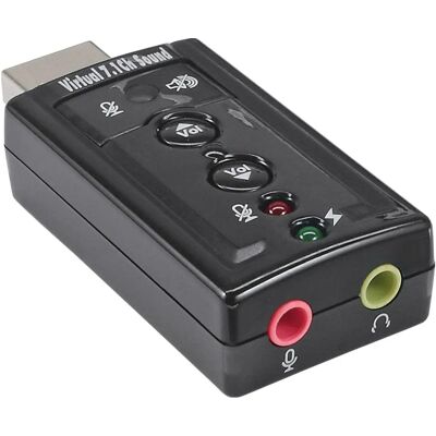 InLine 33051C Audio Kaart - 7.1 Virtueel Surround InLine 33051C Audio Kaart - 7.1 Virtueel Surround