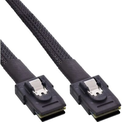 InLine SAS Kabel - 0,5m, Mini-SAS 36pin, Schwarz InLine SAS Kabel - 0,5m, Mini-SAS 36pin, Schwarz