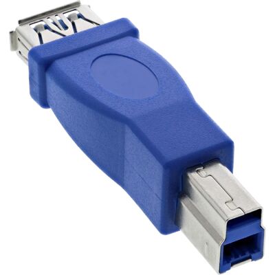 InLine USB 3.0 Könsbyttare - Blå - Kabeltyp InLine USB 3.0 Könsbyttare - Blå - Kabeltyp