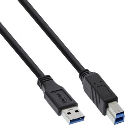 Câble USB InLine - 1,5 m, Noir, USB 3.2 Gen 1 - Transfert 5000 Mbit/s - Publicité Câble USB InLine - 1,5 m, Noir, USB 3.2 Gen 1 - Transfert 5000 Mbit/s - Publicité