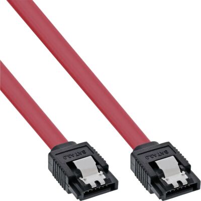 Câble SATA InLine 27310 - Rouge 1m - SATA 6Gb/s - Publicité Câble SATA InLine 27310 - Rouge 1m - SATA 6Gb/s - Publicité