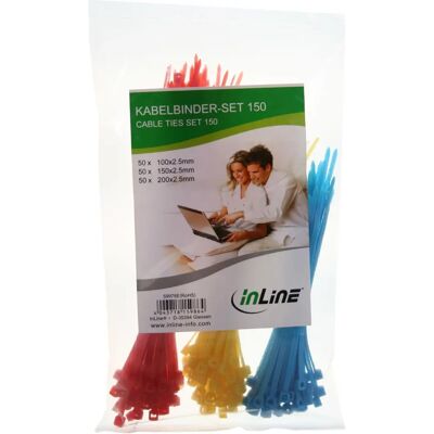 InLine 59978E Bridas multicolor - 150 uds InLine 59978E Bridas multicolor - 150 uds