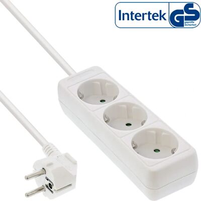 InLine 16433W Parafoudre - 3 Prises - 230V - Publicité InLine 16433W Parafoudre - 3 Prises - 230V - Publicité