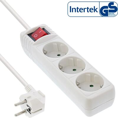 InLine 16431T Protecteur contre surtensions - Multiprise - 3 prises - 230 V InLine 16431T Protecteur contre surtensions - Multiprise - 3 prises - 230 V