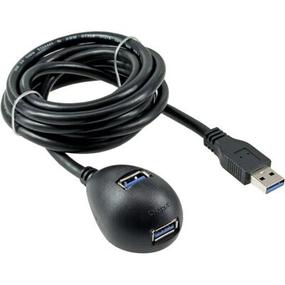 InLine USB kábel 2m USB 3.2 Gen 1 A-tól A-ig Fekete InLine USB kábel 2m USB 3.2 Gen 1 A-tól A-ig Fekete