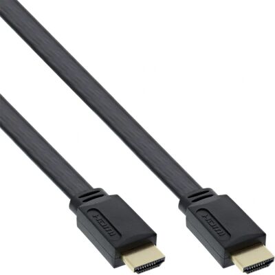 Câble HDMI plat InLine 17003F 3m avec Ethernet - Publicité Câble HDMI plat InLine 17003F 3m avec Ethernet - Publicité