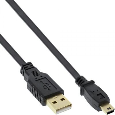 Câble USB InLine - 3m, USB 2.0, Type A à Mini-USB B, Noir Câble USB InLine - 3m, USB 2.0, Type A à Mini-USB B, Noir