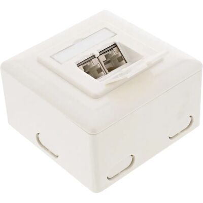 InLine 75602K Netzwerkdose - Aufputz, 2x RJ45, Abschirmung InLine 75602K Netzwerkdose - Aufputz, 2x RJ45, Abschirmung