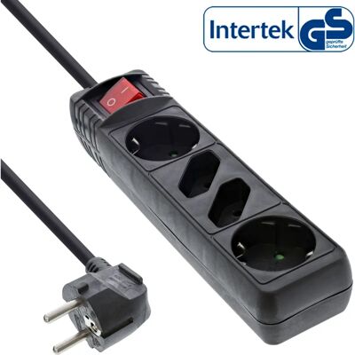 Multiprise InLine 16443S - 4 prises, 3m, Noir Multiprise InLine 16443S - 4 prises, 3m, Noir