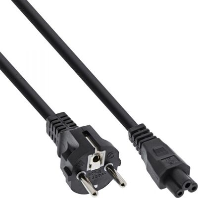 Cabo de alimentação Inline - C5 Mickey Mouse - 0,5m - Preto - Cabo de alimentação para laptop e PC Cabo de alimentação Inline - C5 Mickey Mouse - 0,5m - Preto - Cabo de alimentação para laptop e PC