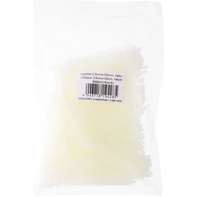 InLine 59963X Nylon Kabelbinder - 100mm, 2,5mm, Weiß - Kabelbinder InLine 59963X Nylon Kabelbinder - 100mm, 2,5mm, Weiß - Kabelbinder
