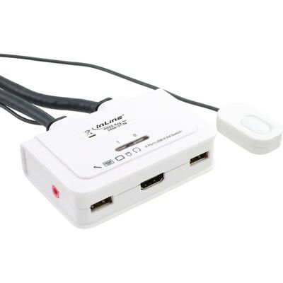 InLine 62612I KVM-Umschalter - HDMI, USB, Audio - Schwarz InLine 62612I KVM-Umschalter - HDMI, USB, Audio - Schwarz