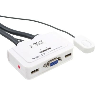 InLine 60613I - Doppel-VGA-USB-KVM-Schalter mit Audio InLine 60613I - Doppel-VGA-USB-KVM-Schalter mit Audio