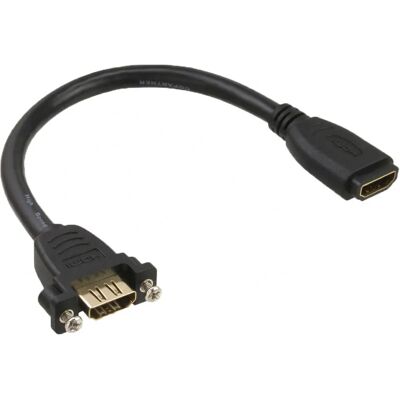 InLine 17600R HDMI Kabeladapter - 0,2m - Schwarz InLine 17600R HDMI Kabeladapter - 0,2m - Schwarz