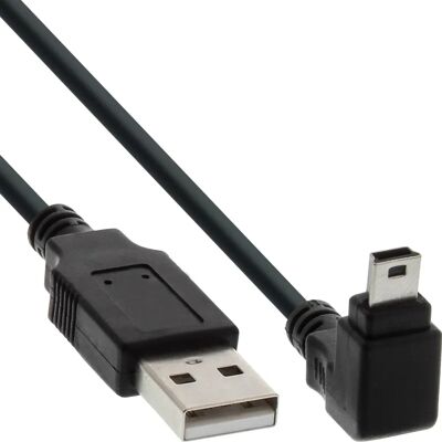 InLine USB-Kabel - 3 m, 90° Winkel, USB 2.0, Mini-B InLine USB-Kabel - 3 m, 90° Winkel, USB 2.0, Mini-B