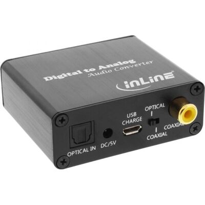 InLine 65002K Digital-zu-Analog-Audiokonverter - Schwarz InLine 65002K Digital-zu-Analog-Audiokonverter - Schwarz