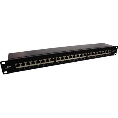 InLine 76824S 1U - Pannello di patch - 24 porte - Nero - 19" - Interamente schermato InLine 76824S 1U - Pannello di patch - 24 porte - Nero - 19" - Interamente schermato