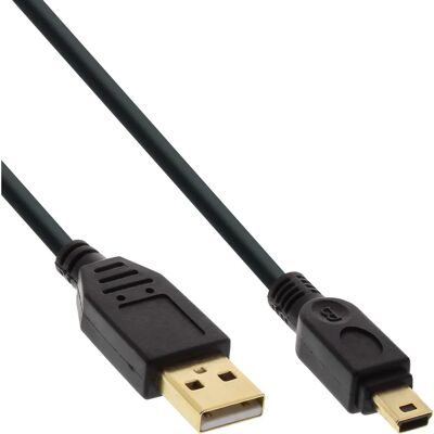 Inline 31820P USB-Kabel - 2M, USB A auf Mini-USB B, Schwarz Inline 31820P USB-Kabel - 2M, USB A auf Mini-USB B, Schwarz