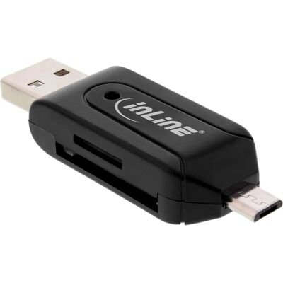 InLine Micro USB OTG Kártyaolvasó - USB, SD, MicroSD InLine Micro USB OTG Kártyaolvasó - USB, SD, MicroSD