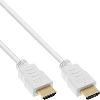 Câble HDMI InLine 17511W 1,5m - Type A HDMI (Standard) - Blanc - Publicité Câble HDMI InLine 17511W 1,5m - Type A HDMI (Standard) - Blanc - Publicité