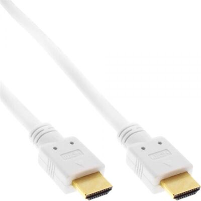 Câble HDMI InLine 2m Blanc - HDMI 2.0 Vidéo & Audio - Publicité Câble HDMI InLine 2m Blanc - HDMI 2.0 Vidéo & Audio - Publicité