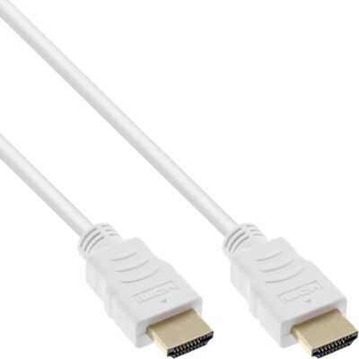 InLine 17503W HDMI Kabel - 3m, Weiß, HDMI 2.0, Hochgeschwindigkeit mit Ethernet InLine 17503W HDMI Kabel - 3m, Weiß, HDMI 2.0, Hochgeschwindigkeit mit Ethernet