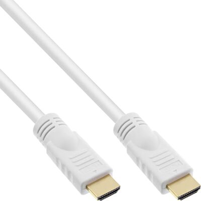 Câble HDMI InLine - 5M, Blanc, 4K, Ethernet, Haute Vitesse - Publicité Câble HDMI InLine - 5M, Blanc, 4K, Ethernet, Haute Vitesse - Publicité