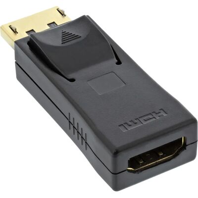 InLine 17198J Kabeladaptor - DisplayPort till HDMI - Svart InLine 17198J Kabeladaptor - DisplayPort till HDMI - Svart