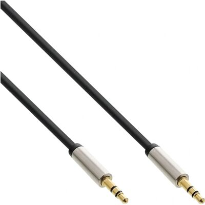 InLine Slim 3,5mm Stereo Jack Kabel - 5 Meter - Schwarz InLine Slim 3,5mm Stereo Jack Kabel - 5 Meter - Schwarz
