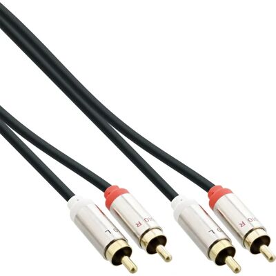 InLine 99263 Audio Kabel - 3M - 2 x RCA - Schwarz InLine 99263 Audio Kabel - 3M - 2 x RCA - Schwarz
