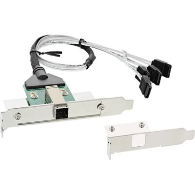 InLine SFF-8644 - Carte interface SATA 4x - Noir / Argent - Publicité InLine SFF-8644 - Carte interface SATA 4x - Noir / Argent - Publicité