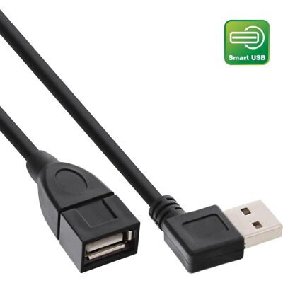 Câble USB InLine - 1m, USB-A Réversible, Extension 2.0 Gain de Place Câble USB InLine - 1m, USB-A Réversible, Extension 2.0 Gain de Place