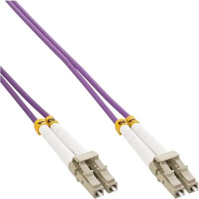 InLine 88525P Lila OM4 Duplex Glasfaser-Kabel InLine 88525P Lila OM4 Duplex Glasfaser-Kabel