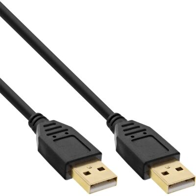 InLine 34350S USB-Kabel - 5 m - USB 2.0 - USB A auf USB A - Schwarz InLine 34350S USB-Kabel - 5 m - USB 2.0 - USB A auf USB A - Schwarz