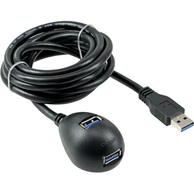 Kabel USB InLine - USB 3.2 Gen 1, 1m, Czarny - Kabel USB/Przedłużacz Kabel USB InLine - USB 3.2 Gen 1, 1m, Czarny - Kabel USB/Przedłużacz