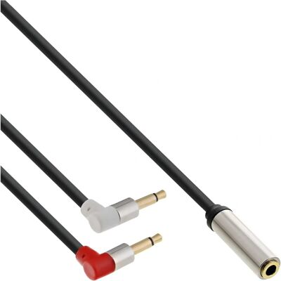 InLine 99251B Audio Kabel - 2m, Schwarz, 3,5mm Klinke InLine 99251B Audio Kabel - 2m, Schwarz, 3,5mm Klinke