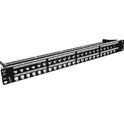 InLine 76848C Rack patch panel - 48 port, fekete, 1U, 19" InLine 76848C Rack patch panel - 48 port, fekete, 1U, 19"