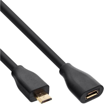 InLine 32720P Micro-USB B Kabel - 2m USB 2.0 Svart InLine 32720P Micro-USB B Kabel - 2m USB 2.0 Svart