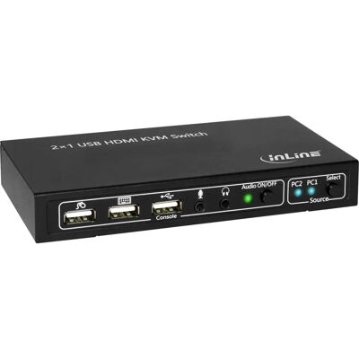 InLine 62602I Commutateur KVM HDMI 2x1 4K2K USB Audio - Publicité InLine 62602I Commutateur KVM HDMI 2x1 4K2K USB Audio - Publicité