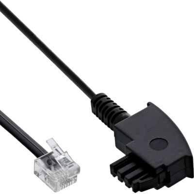 InLine 18602 - Zwart telefoonkabel 2m InLine 18602 - Zwart telefoonkabel 2m