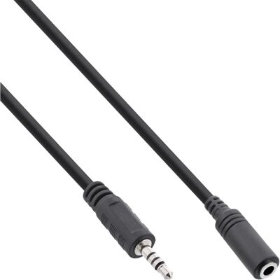 InLine 99308D Audiokabel - 1m Schwarz Mikrofonkompatibel InLine 99308D Audiokabel - 1m Schwarz Mikrofonkompatibel