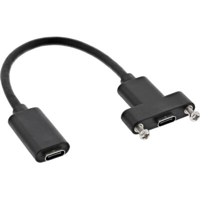 InLine USB C USB C kábel - 0,2m - Fekete InLine USB C USB C kábel - 0,2m - Fekete