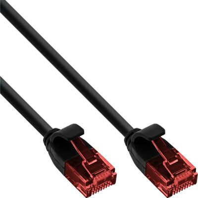 InLine 71250S Netwerkkabel - 0,5 m, Cat6 U/UTP, Zwart InLine 71250S Netwerkkabel - 0,5 m, Cat6 U/UTP, Zwart