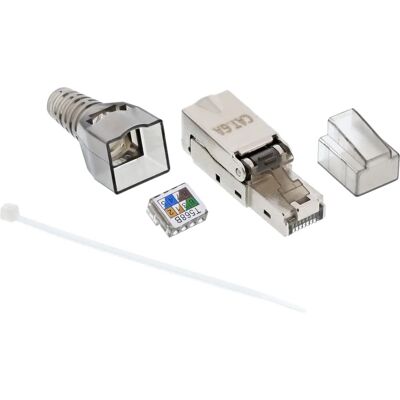 InLine 76204A Conector de cable de red RJ45, Blindado, Montaje en campo InLine 76204A Conector de cable de red RJ45, Blindado, Montaje en campo