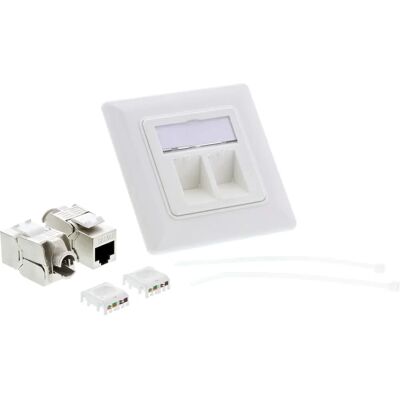 Boîte de jonction réseau InLine 76832A - Cat6a, 2 RJ-45, Blanc - Publicité Boîte de jonction réseau InLine 76832A - Cat6a, 2 RJ-45, Blanc - Publicité