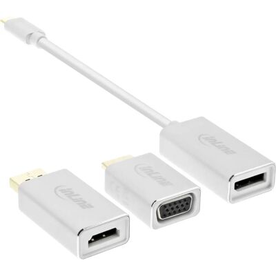 Adaptateur USB InLine - 4K DisplayPort & HDMI - 6-en-1 Adaptateur USB InLine - 4K DisplayPort & HDMI - 6-en-1