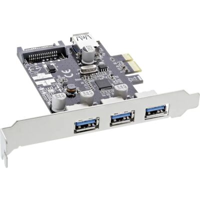 Scheda di espansione PCIe USB 3.0 InLine 76662C - 4 Porte - Basso Profilo Scheda di espansione PCIe USB 3.0 InLine 76662C - 4 Porte - Basso Profilo